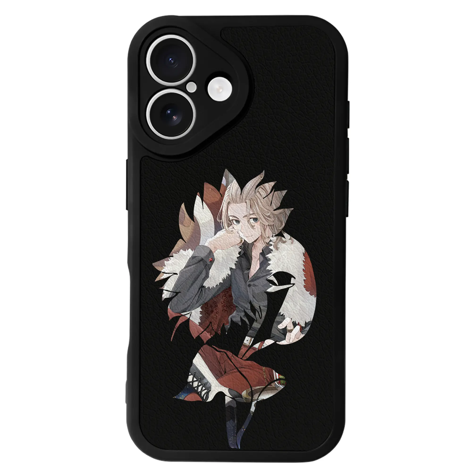 東京リベンジャーズ グッズ,佐野万次郎 - IPhone 16シリーズ対応 ・ シリコンスマホケース ・ レザー調 ・ 高精度フィット ・ 耐衝撃 ・ ワイヤレス充電対応 ・ 精密カット